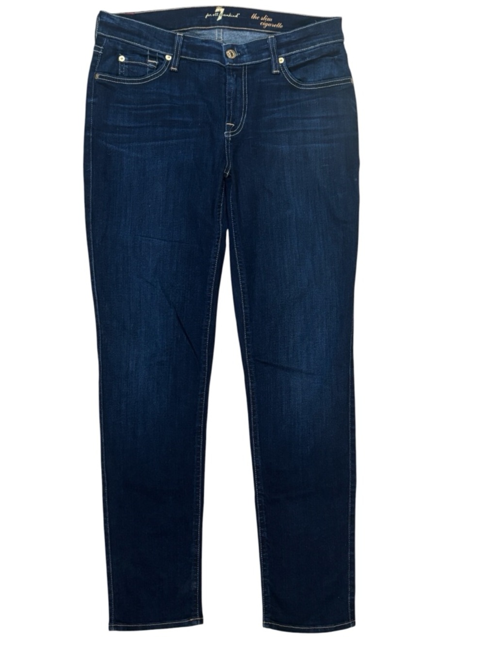 7 For All Mankind Slim Cigarette Jeans Medium Wash Size 30